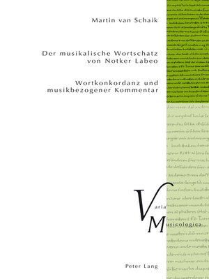 cover image of Der musikalische Wortschatz von Notker Labeo